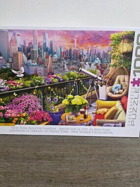 New York Rooftop Garden - 1000 Piece Jigsaw Puzzle by Eurographics